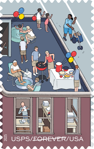 2025. 250 Years of Delivering Stamps 100 pcs