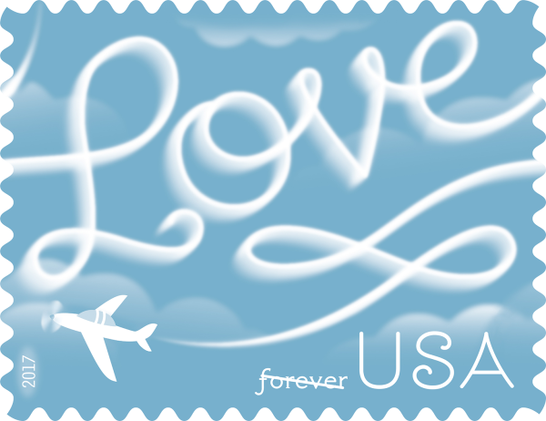 2017 Love Skywriting Stamps