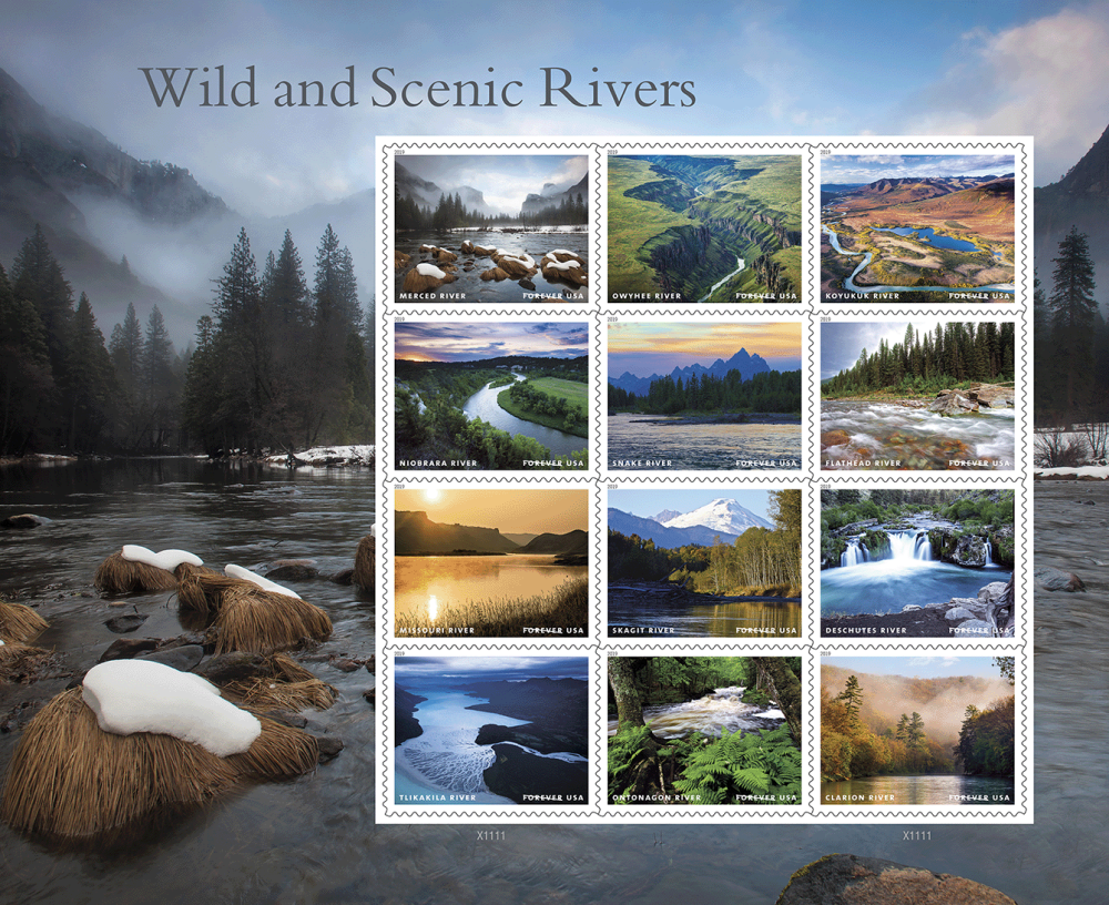 2019 Wild And Scenic Rivers Stamps