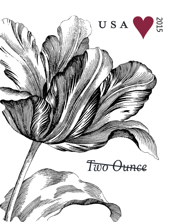 2015 Vintage Tulip Stamps 100 PCS