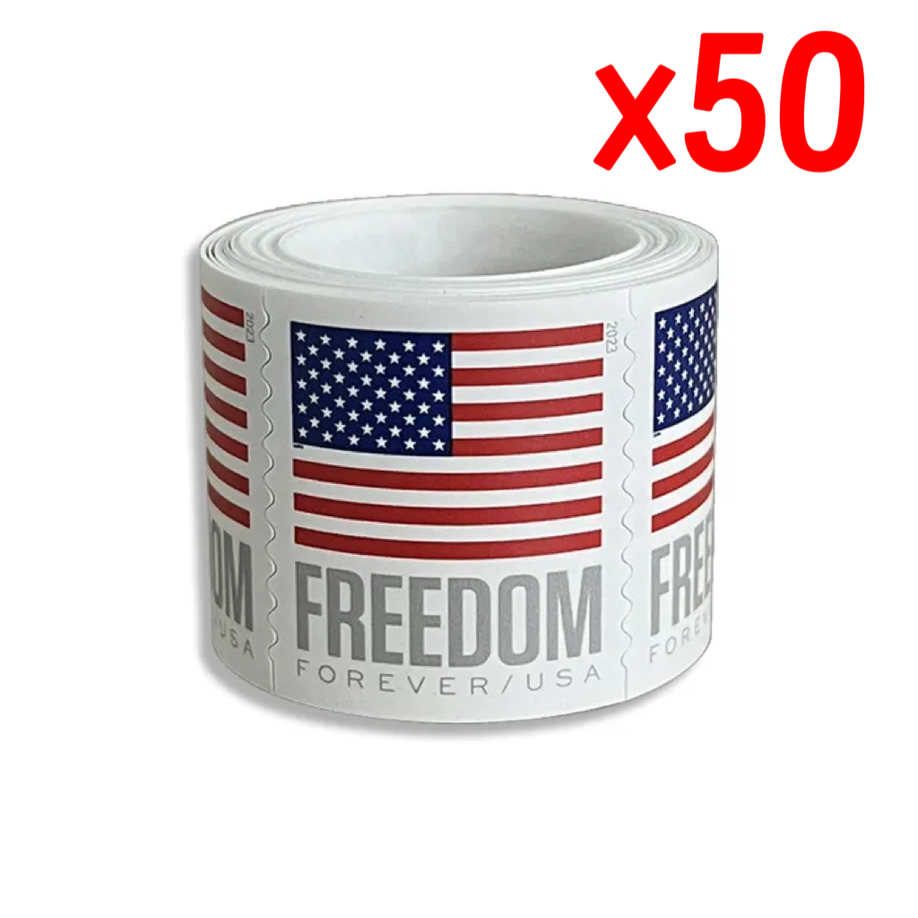 2023 U.S. Flag Forever Stamps 50 Rolls