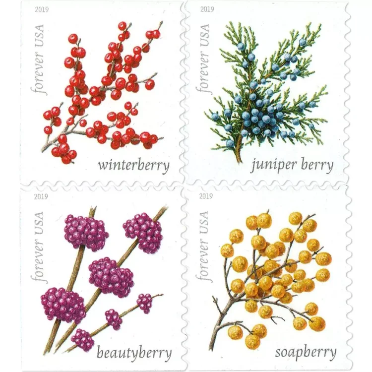 2019 Winter Berries Forever Stamps