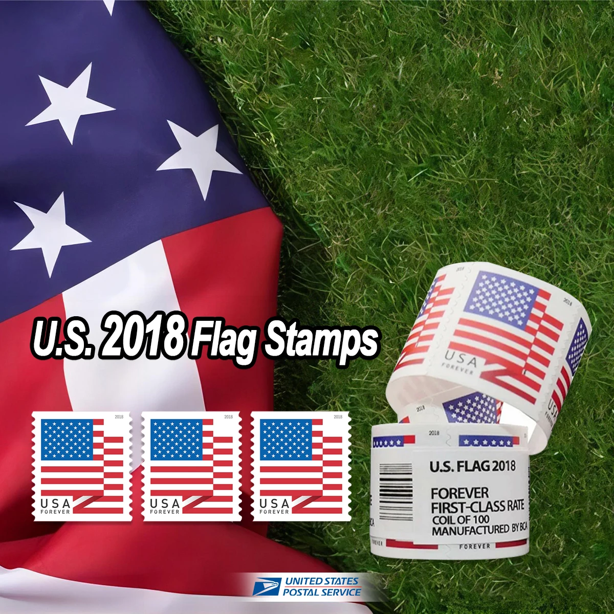 2018 U.S. Flag Forever Stamps Roll