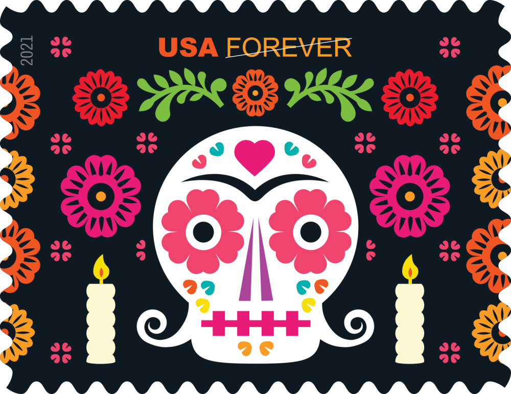 2021 Day of the Dead stamps