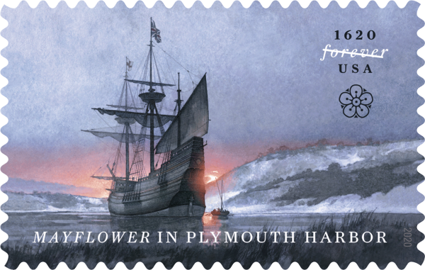 2020 Mayflower in Plymouth Harbor Stamps 100 PCS