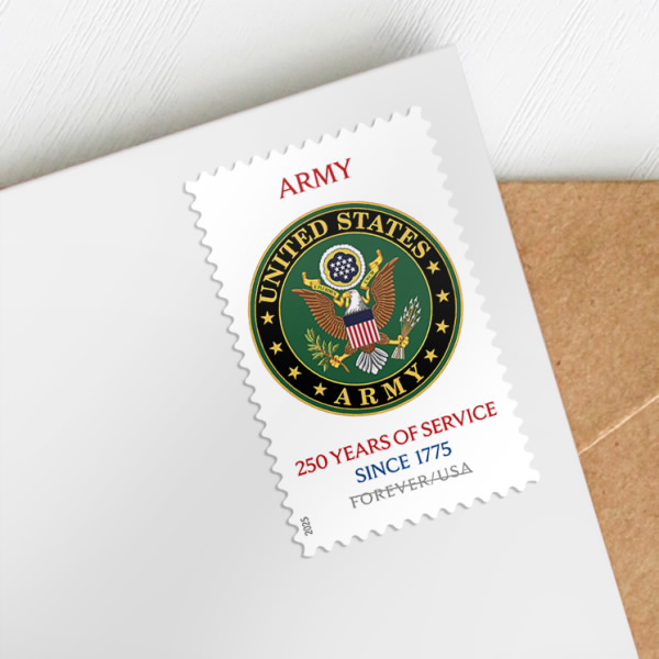 2025 U.S. Army 250th Stamps 100 pcs