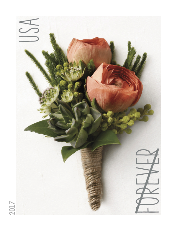 2017 Celebration Boutonniere Stamps