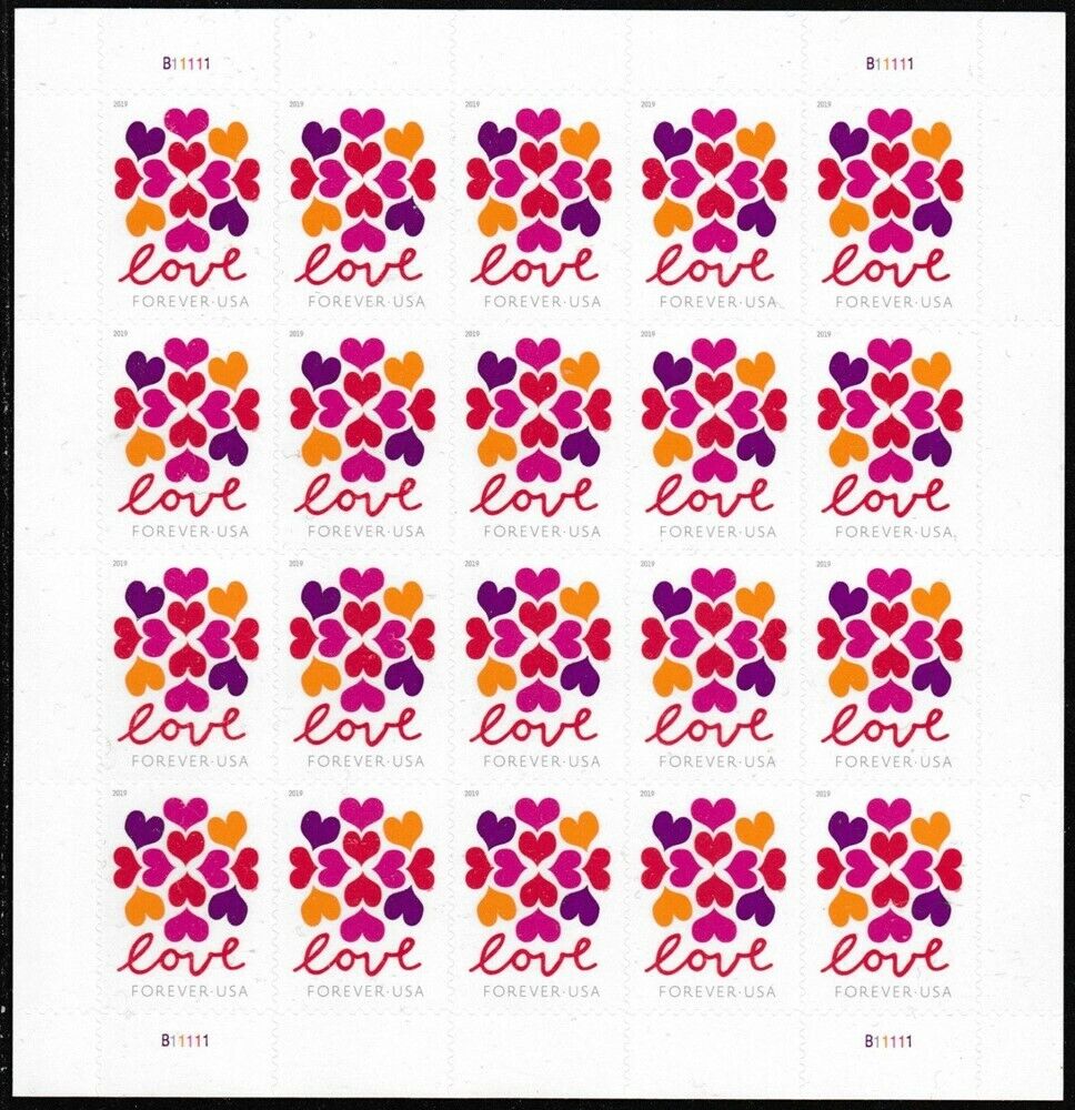 2019 Hearts Blossom Forever Stamps