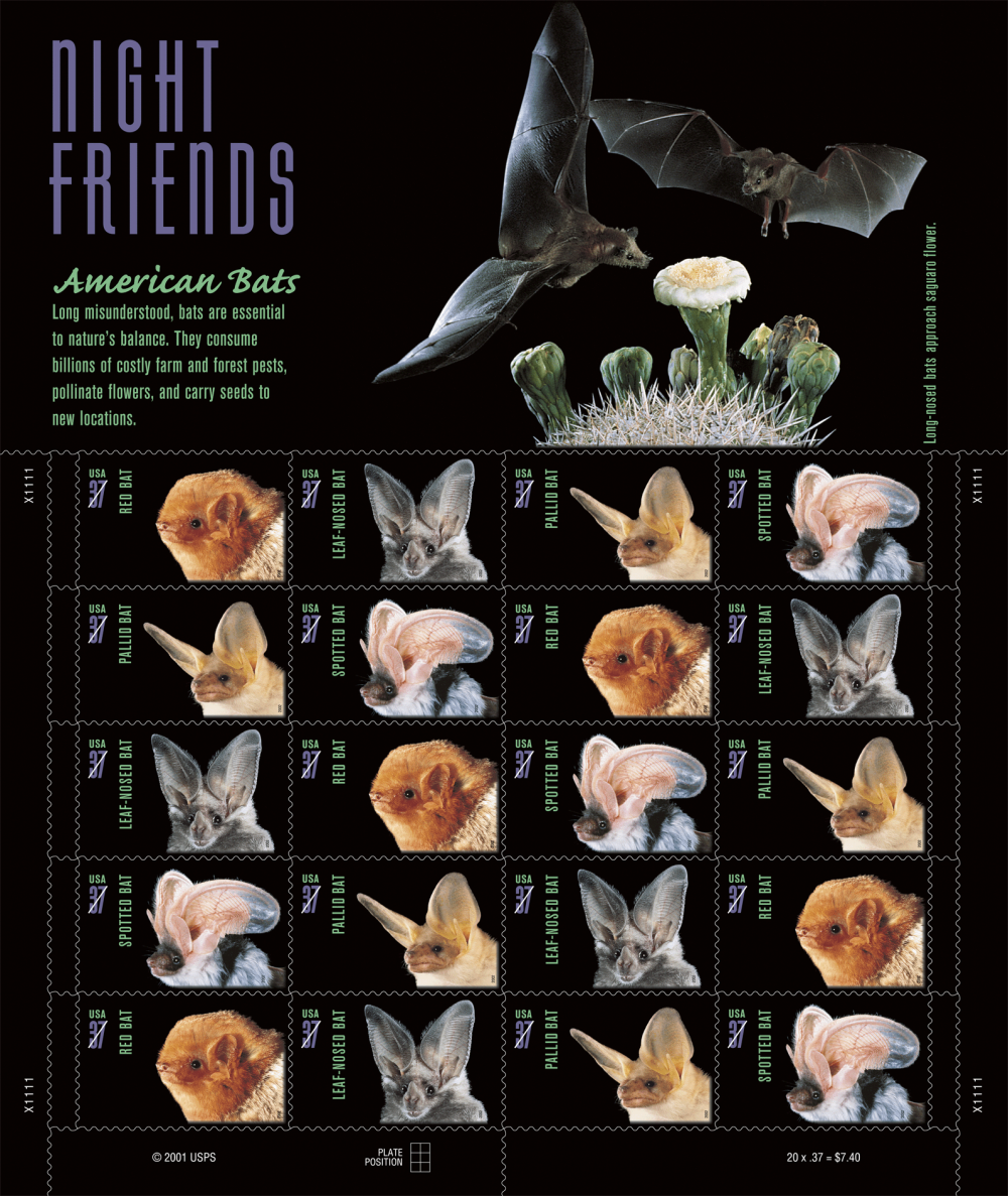 2002 American Bats Stamps