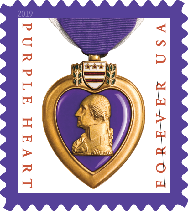 2019 Purple Hear Medal Stamps
