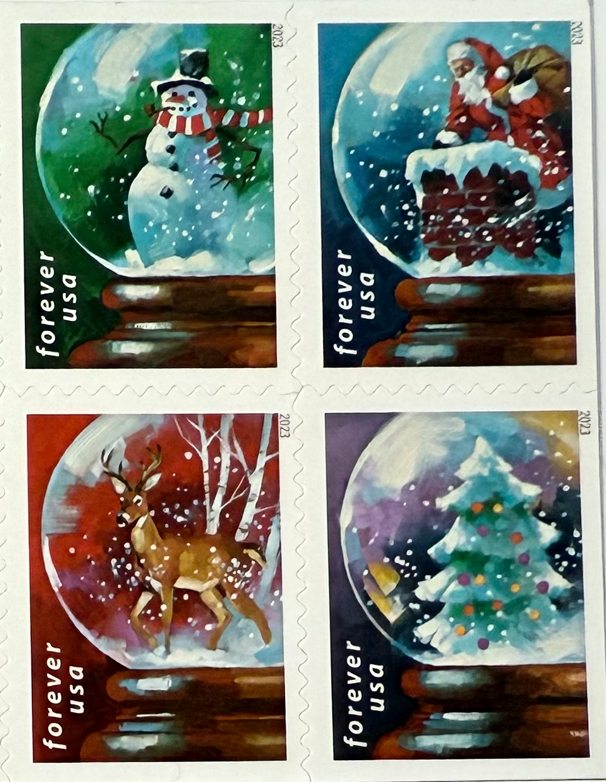 2023 Christmas Snow Globe Stamps