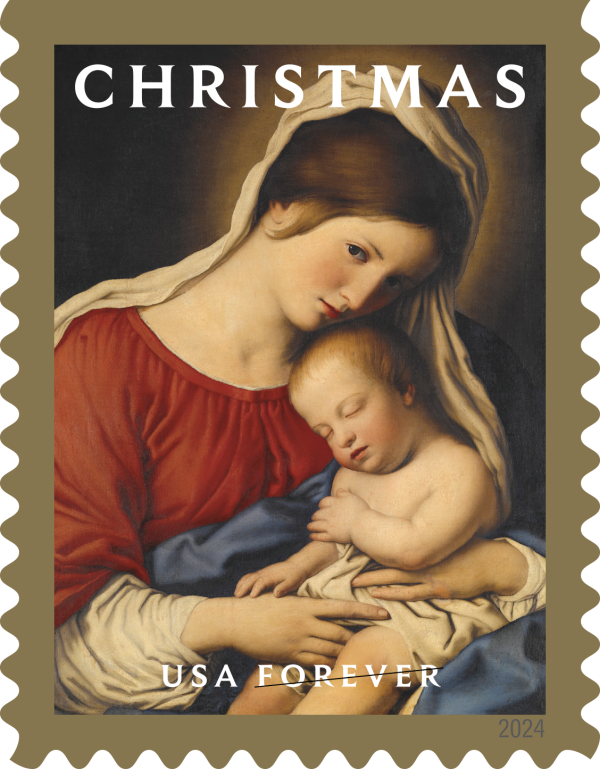 2024 Christmas Madonna and Child Stamps
