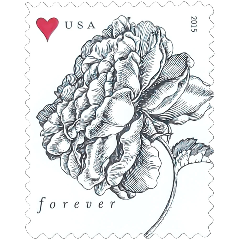 2015 VINTAGE ROSE Stamps