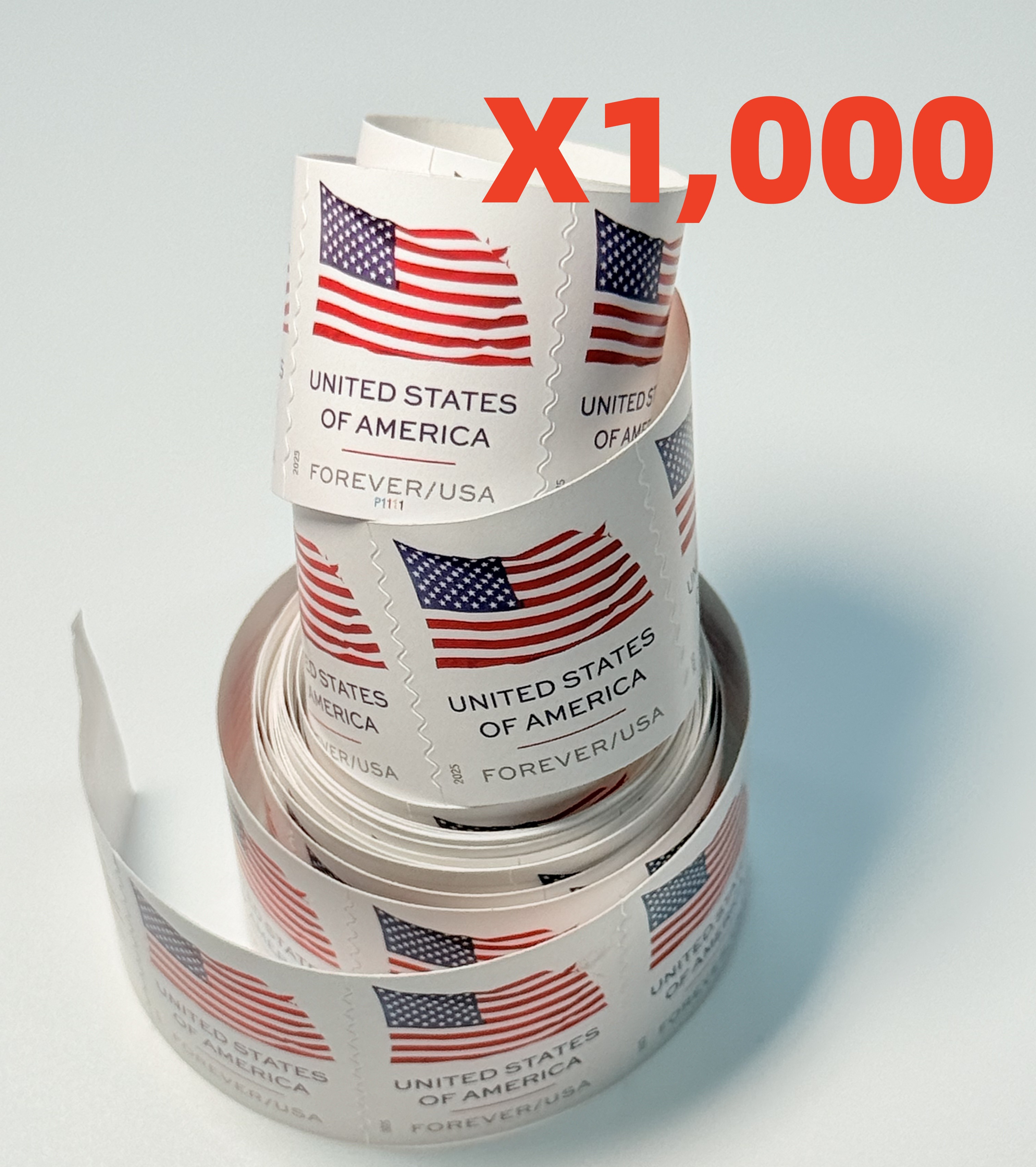 2025 U.S. Flag Stamps 1,000 Rolls BIG SALE!