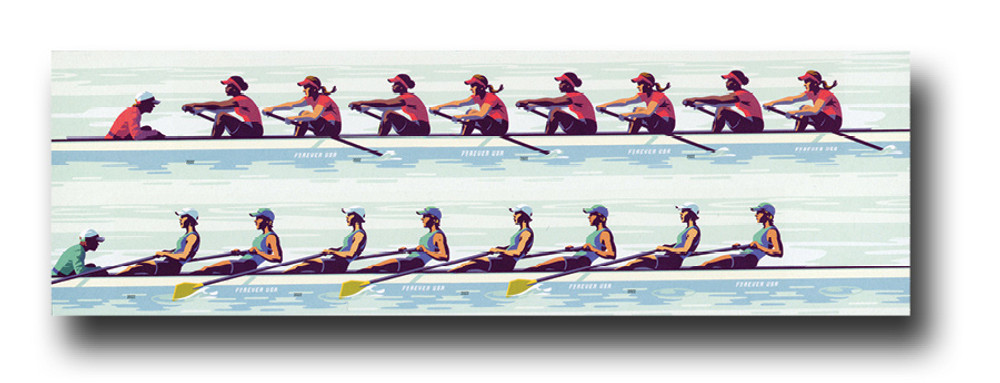 2022 Women's Rowing Stamps 100 PCS