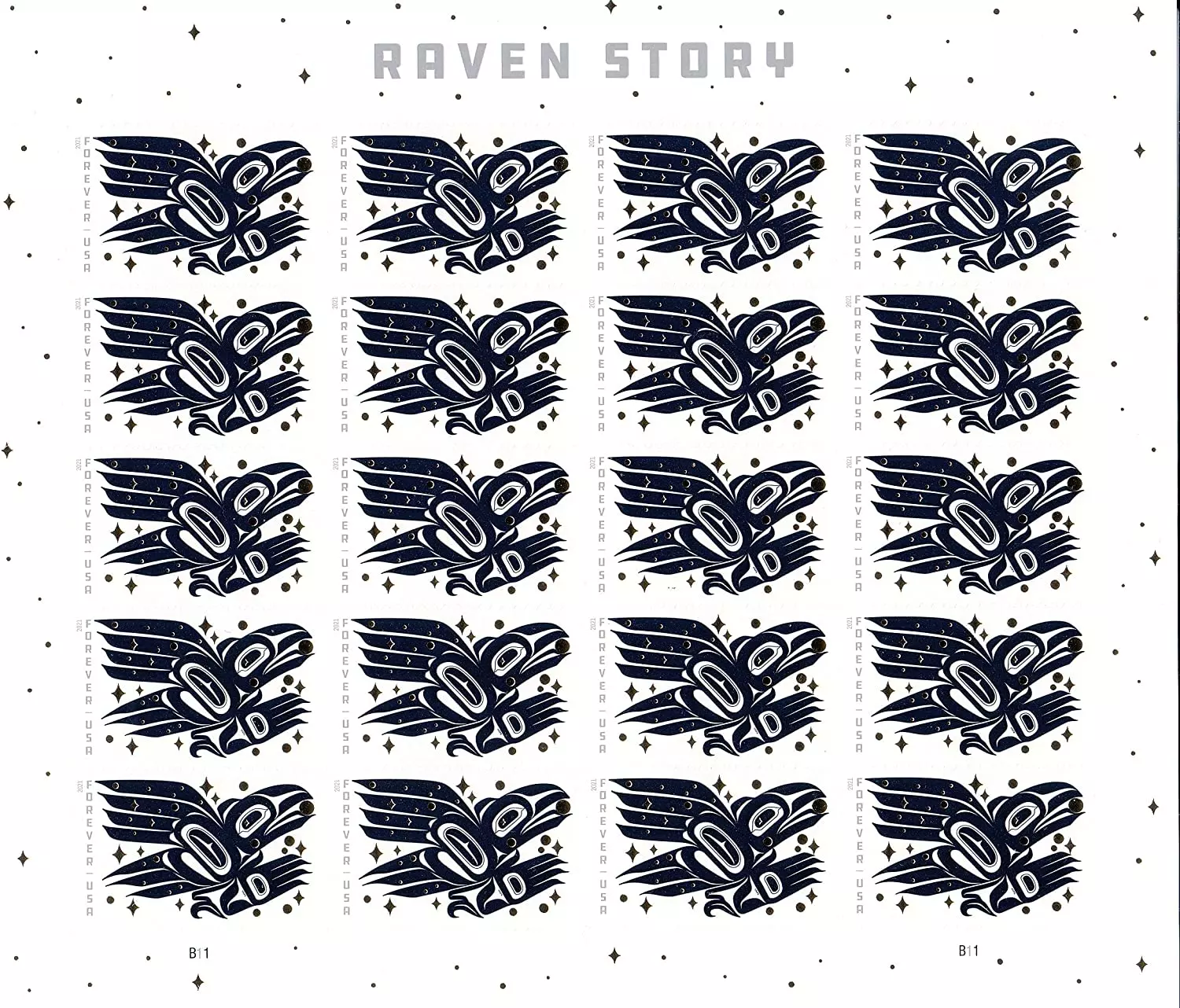 2021 Raven Story Forever Stamp